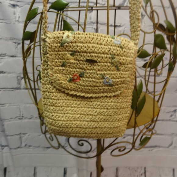 The Scala Collection Woven Over the Shoulder Purse - Picture 1 of 4